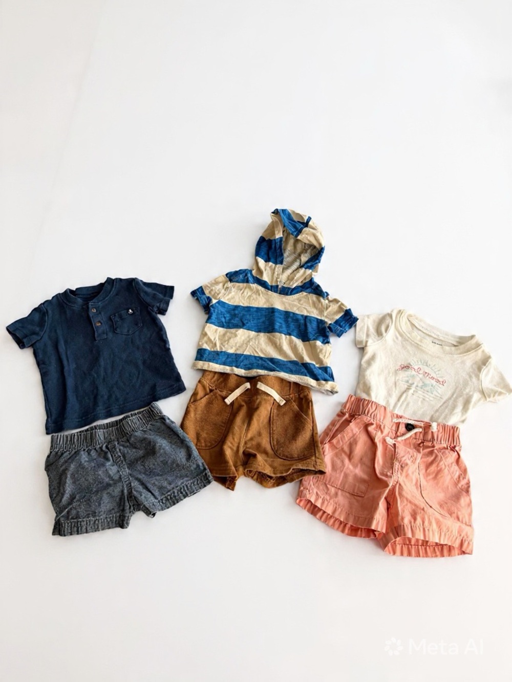 Carter's Baby Boy 6 Months Summer Outfit Bundle Lot of 3
